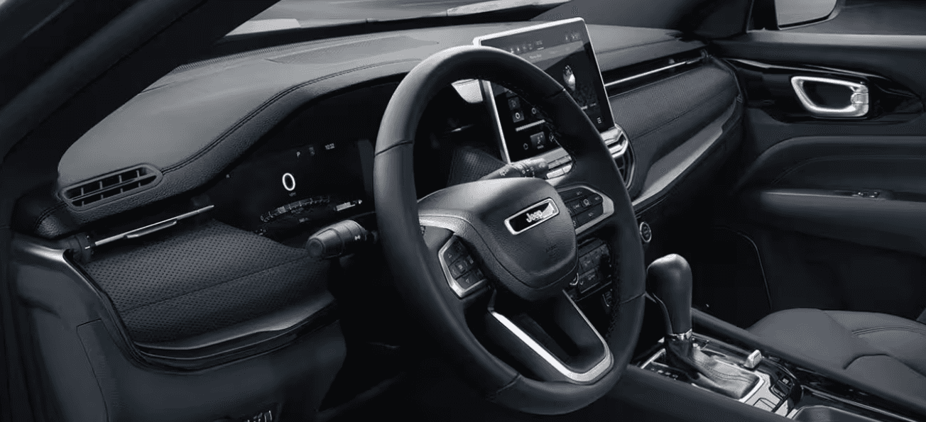 Interior of the 2026 Jeep Compass Latitude for sale in Florence, AL at Singing River CDJR