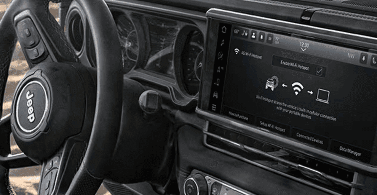 Interior of the 2026 Jeep Gladiator for sale in Florence, AL at Singing River CDJR