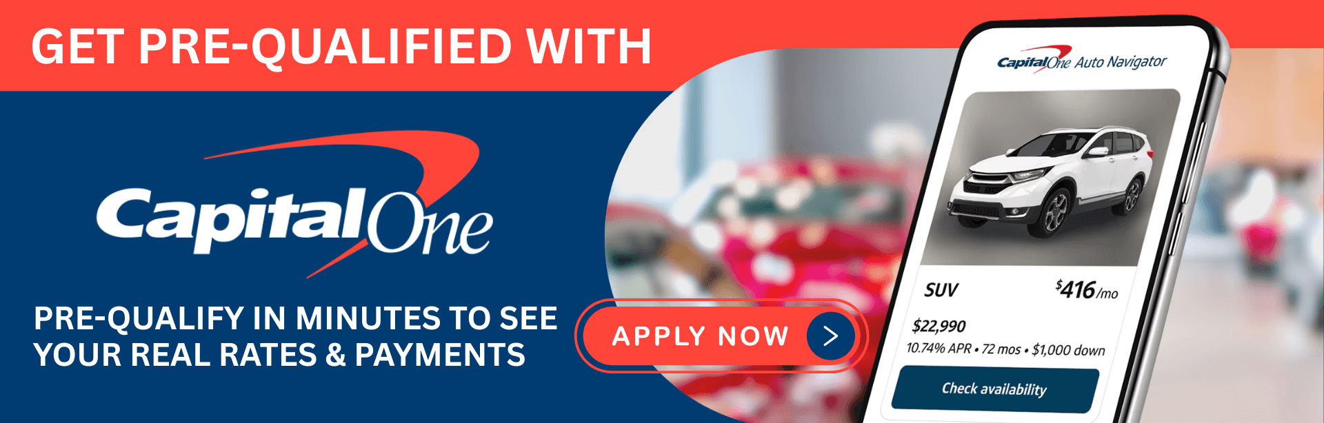 Get PreQualified with Capital One