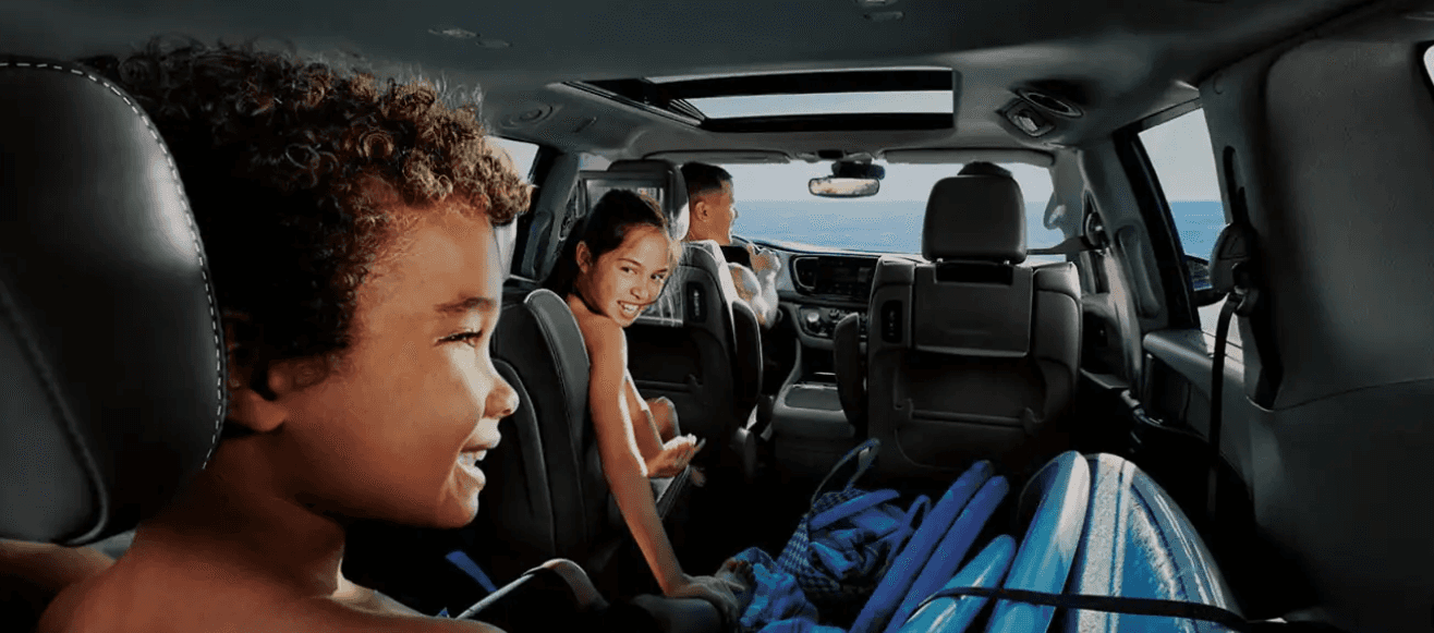Family capacity of the 2026 Chrysler Pacifica for sale in Florence, AL at Singing River CDJR
