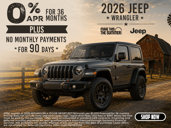 New 2026 Jeep Wrangler 