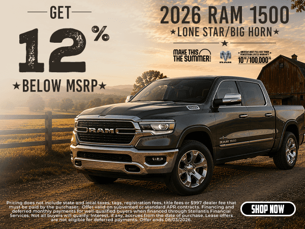 New 2026 Ram Lone Star/Big Horn 