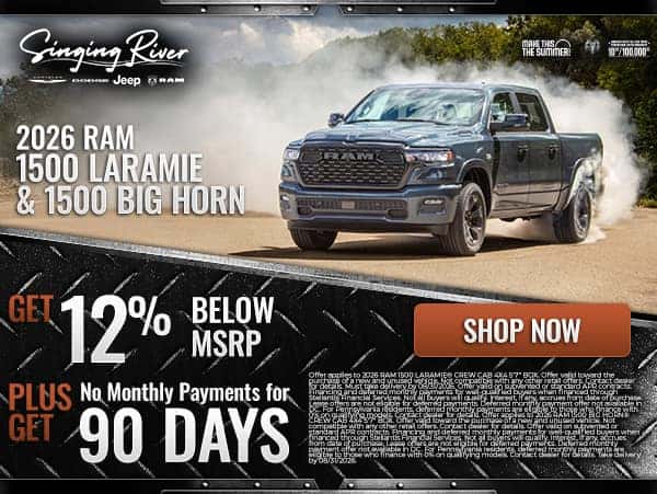 New 2026 Ram 1500 Laramie and New 2026 Ram 1500 Big Horn 