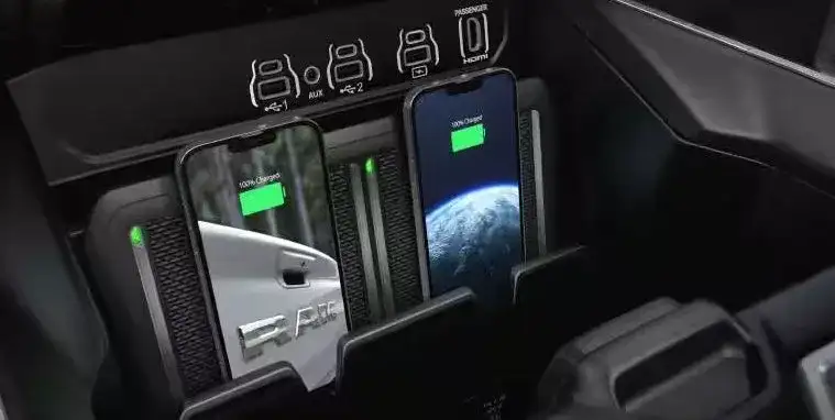 Dual wireless charging pads in the 2027 RAM 1500 center console