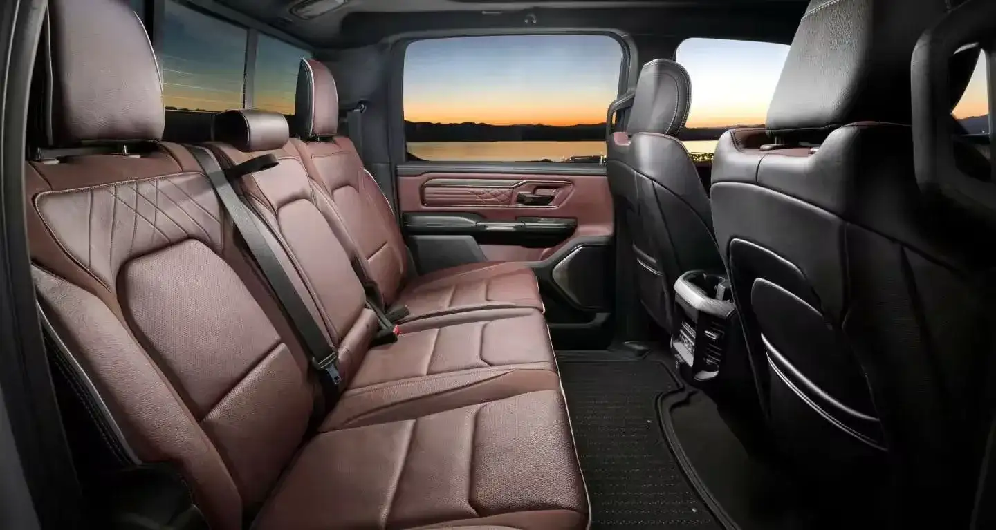 2027 RAM 1500 rear seats in premium leather