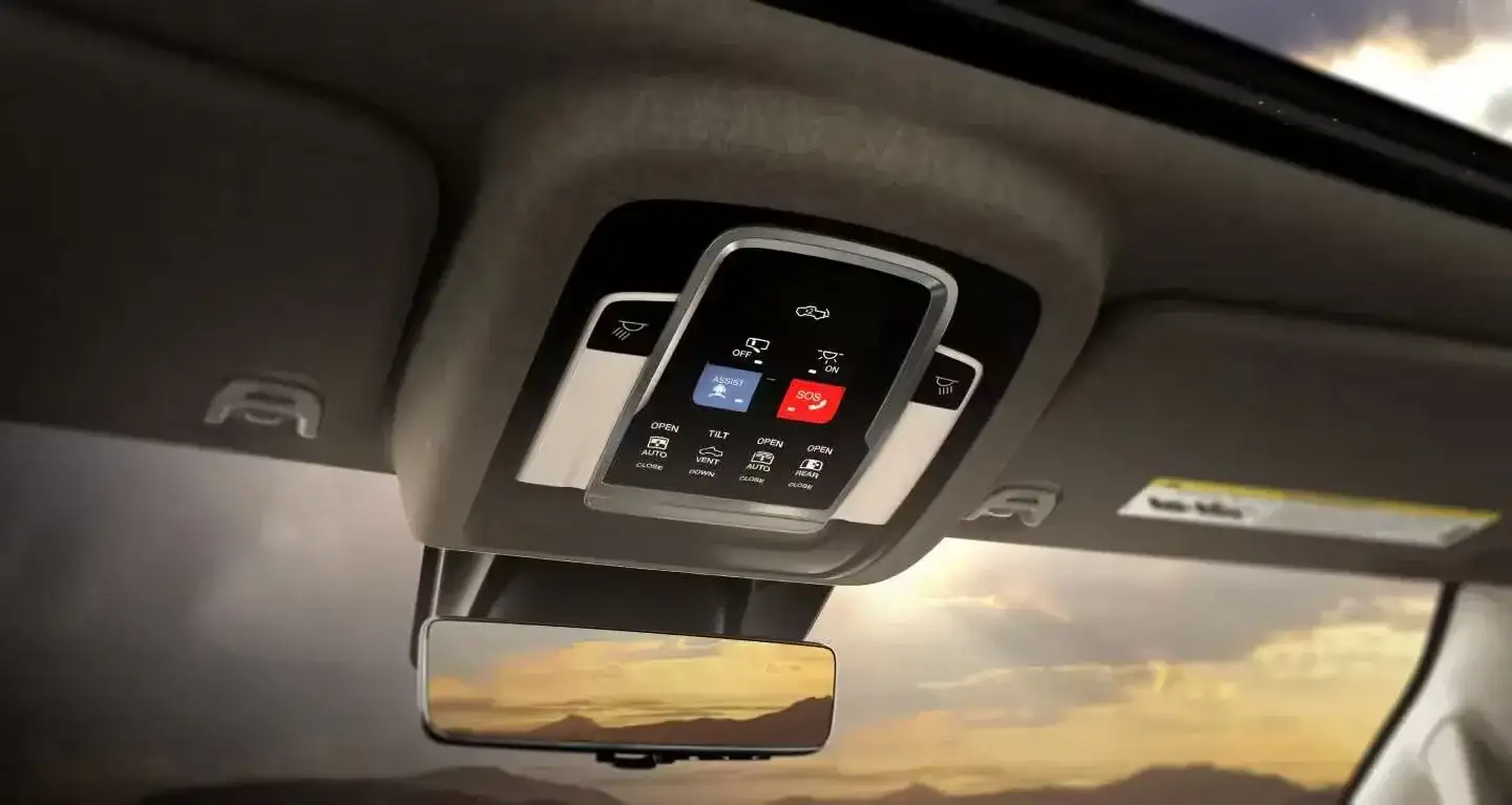 2027 RAM 1500 overhead console controls