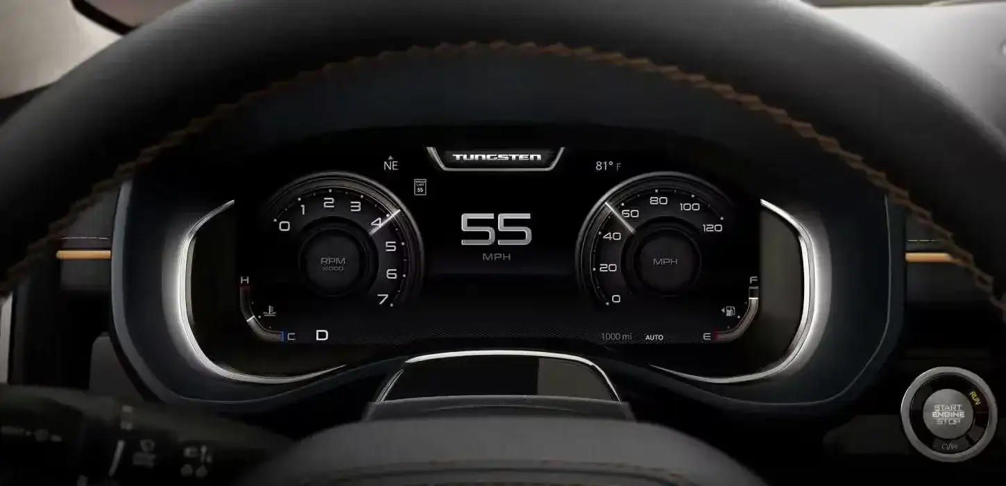 12-inch interactive digital cluster display