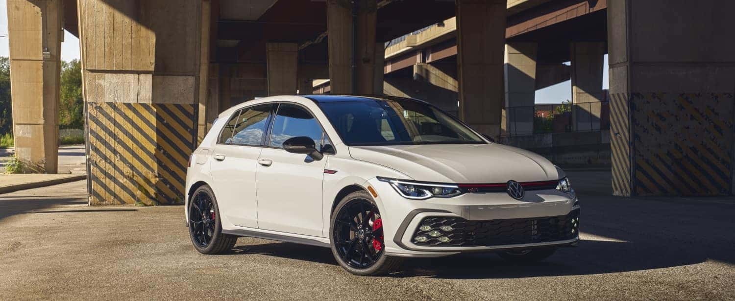White Volkswagen Golf GTI Hatchback