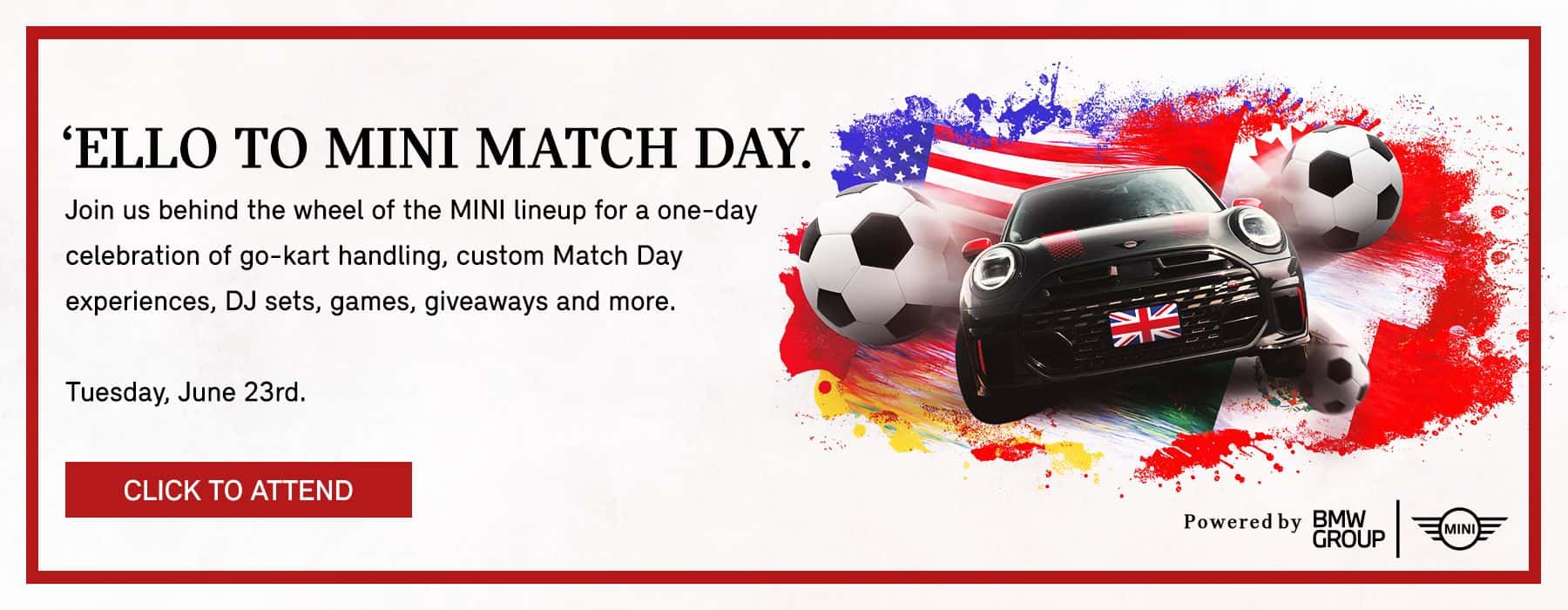 MINI match day
