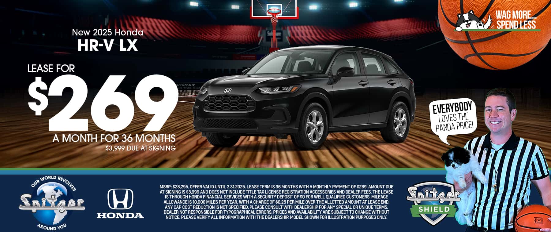 03.2025_Carrera_Lease a New 2025 HR-V LX for $269 a Month for 36 Months!