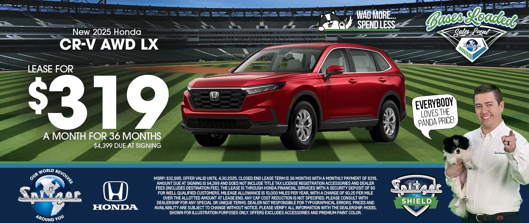 03/04.2025_Carrera_Lease a New 2025 CR-V AWD LX for $319 a Month for 36 Months!