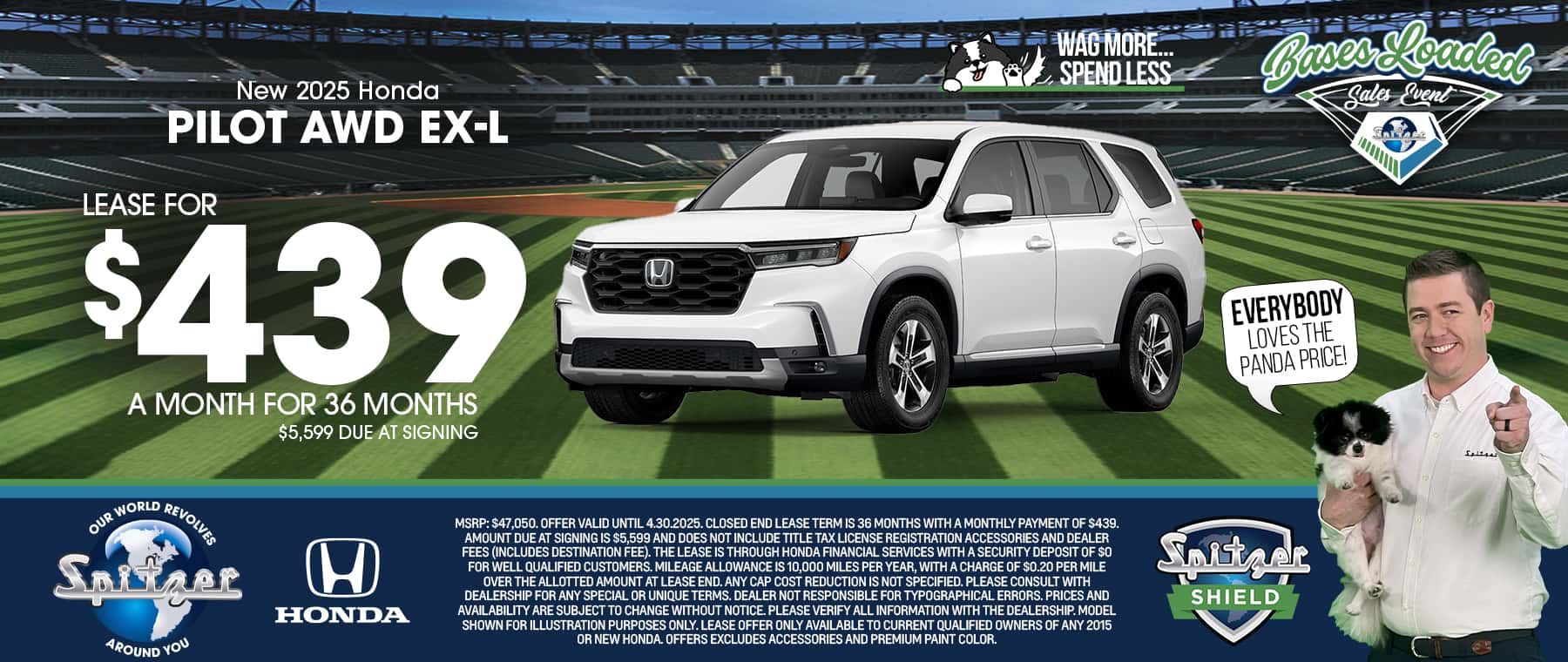 03/04.2025_Carrera_Lease a New 2025 Honda Pilot AWD EX-L for $439 a Month for 36 Months!