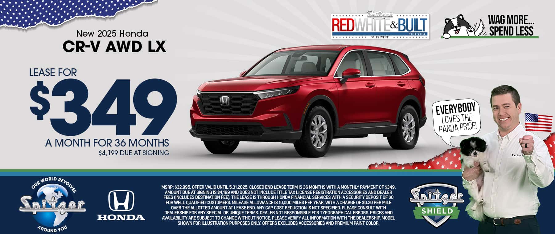 05.2025_Carrera_Lease a New 2025 Honda CR-V AWD LX for $349/mo!