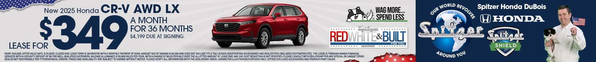 05.2025_Carrera_Lease a New 2025 Honda CR-V AWD LX for $349/mo!