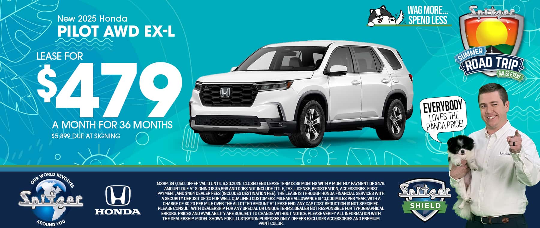 06.2025_Carrera_Lease a New 2025 Honda Pilot AWD EX-L for $479/mo!