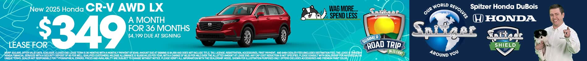 06.2025_Carrera_Lease a New 2025 Honda CR-V LX AWD for $349/mo!