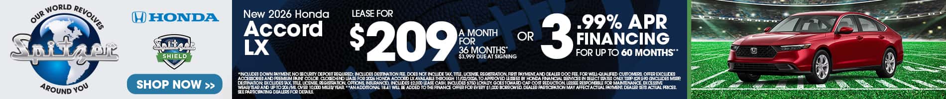10.2026_Honda Accord_Lease for $209 for 36 mo OR 3.99% for 60 mo