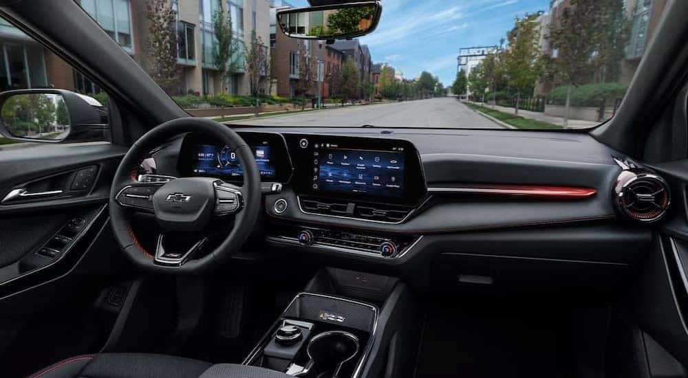The black dash in a 2026 Chevy Equinox.