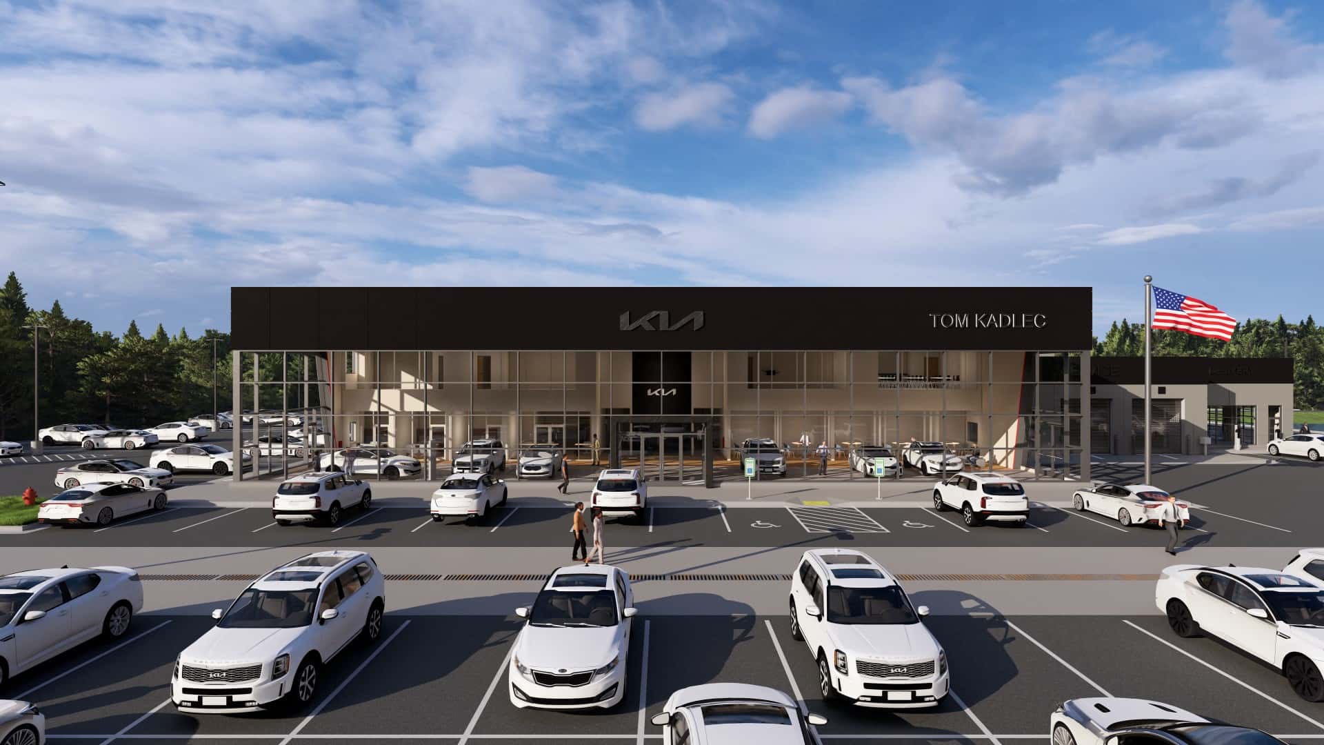 New Tom Kadlec Kia Building