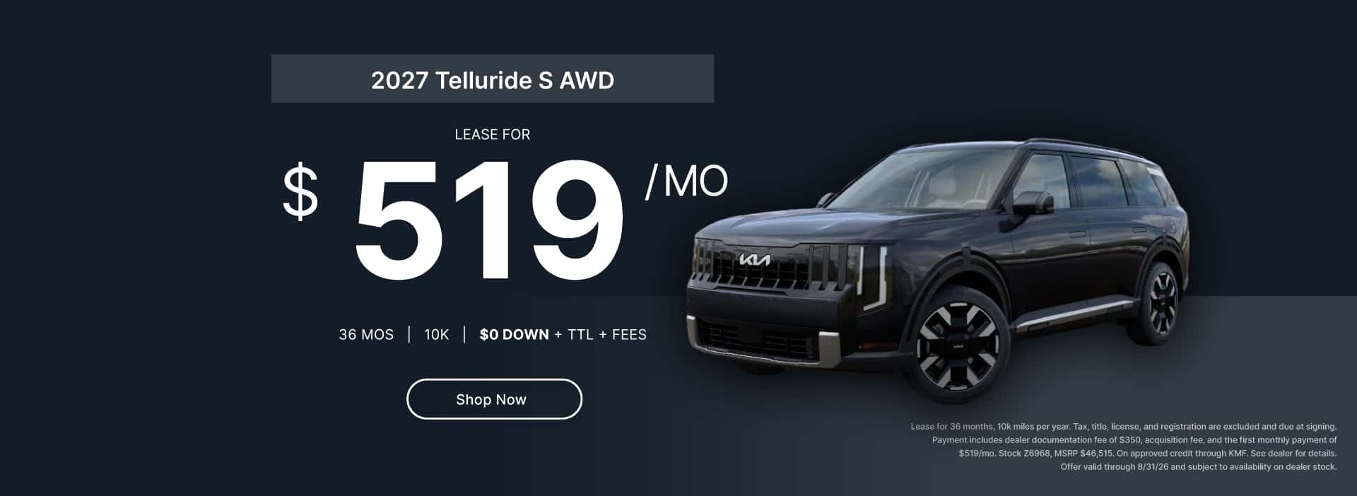 Aug Lease - Telluride