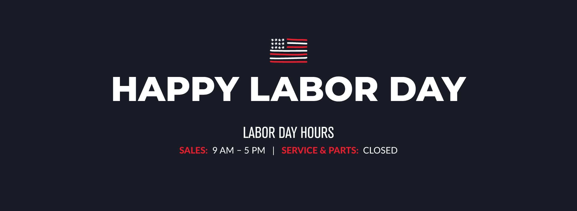 Labor Day Hours