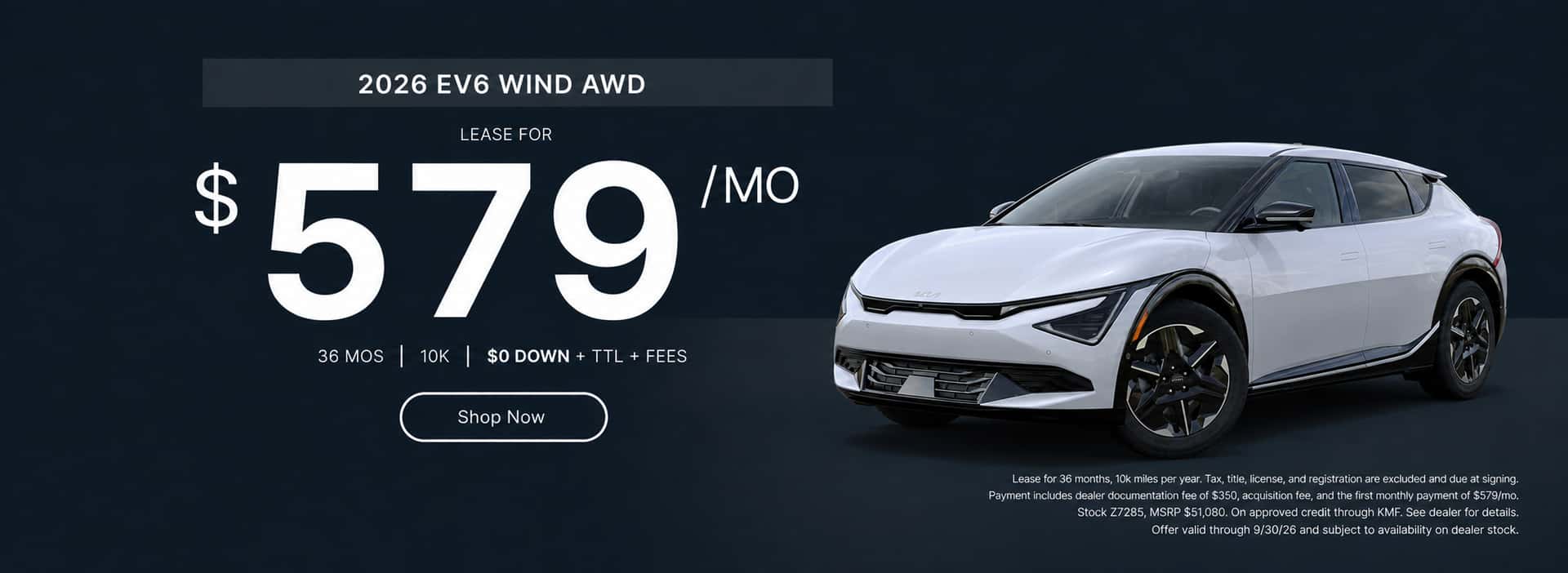 Sept. Lease 2026 EV6