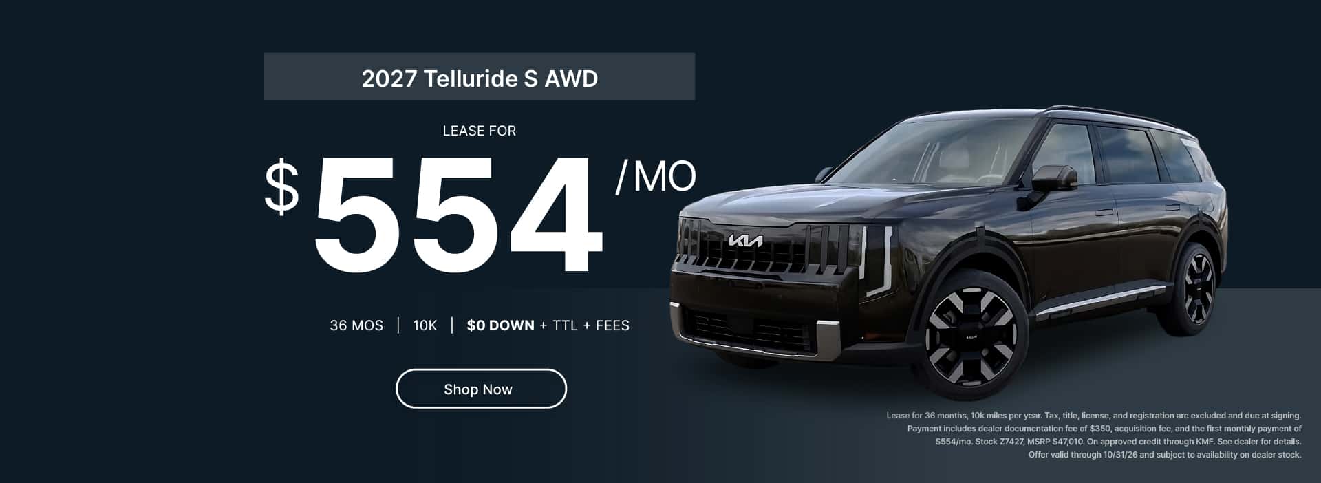 Oct. Lease - Telluride S