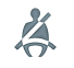 the seatbelt reminder light in a toyota vehicle