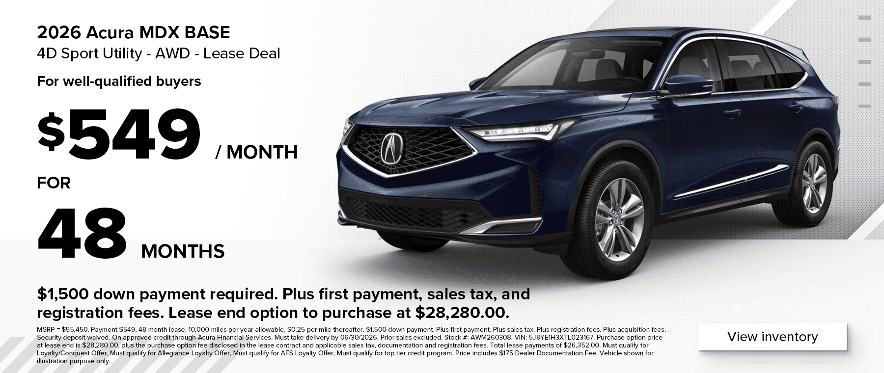 MDX Base Lease Offer