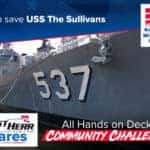 West Herr Donates $50,000 to Help Save USS The Sullivans
