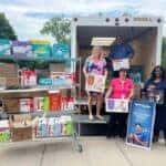 West Herr employees donating to United Way Community Baby Shower