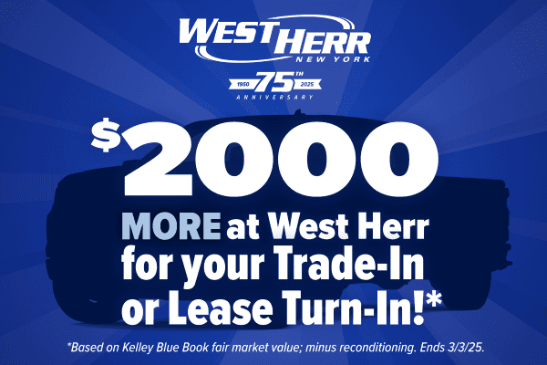 $2000 Additional Trade-in Or Lease Turn-In Offer