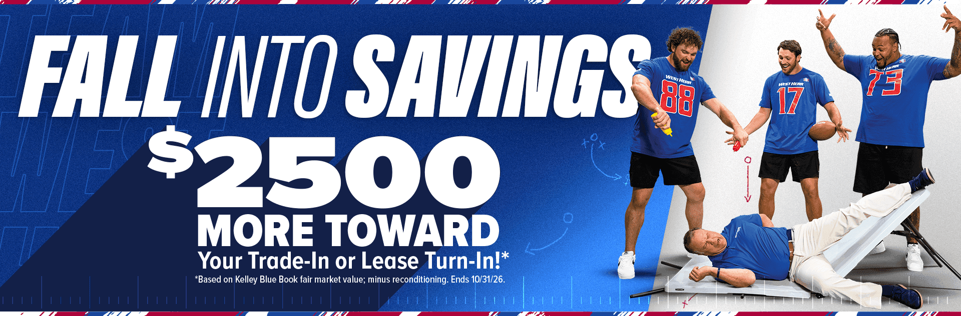 West Herr Savings Event. Get $2500 more for your trade-in or lease turn in